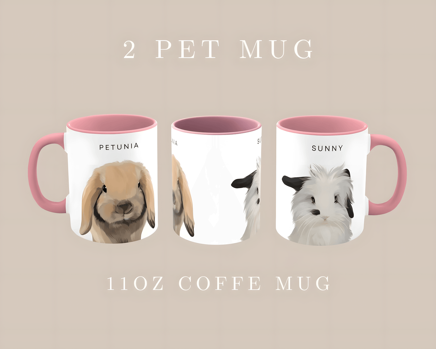 Custom Pet Cartoon Mug, Custom Pet Art mug, Personalized Cartoon Portrait, Custom Pet Art, Gift Idea for Dog Lovers, Veterinarian gift, Pet Memorial, Dog Owner - ecochicdelight