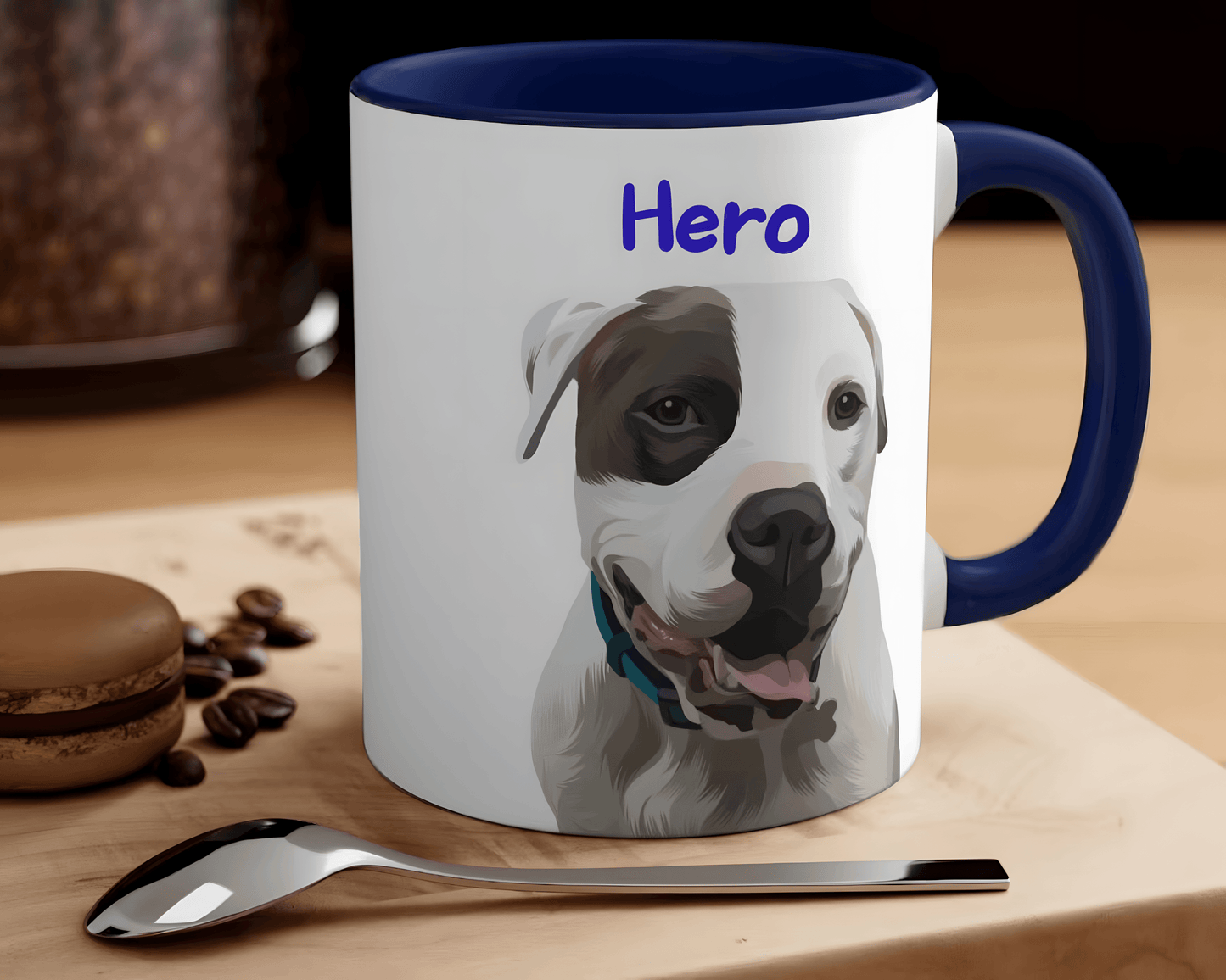 Custom Pet Cartoon Mug, Custom Pet Art mug, Personalized Cartoon Portrait, Custom Pet Art, Gift Idea for Dog Lovers, Veterinarian gift, Pet Memorial, Dog Owner - ecochicdelight